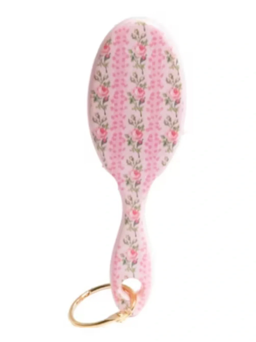 LoveShackFancy Wet Brush Pink Floral Mini Hair Brush Keyring #cutefinds 🩷🫶🏼